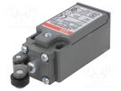 Limit switch; lever R 13,5mm, plastic roller Ø12,5mm; NO + NC ABB