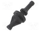 Fastener for fans and protections; Ømount.hole: 6.5mm; black EBM-PAPST