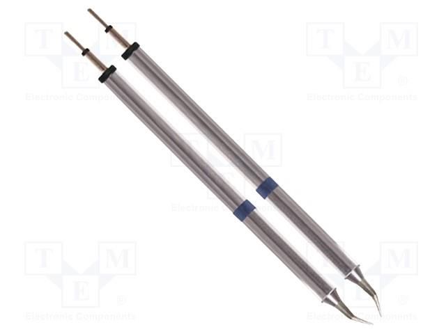 Tip; bent conical; 0.25mm; 325÷358°C; for hot tweezers; TZ-KIT-3 THERMALTRONICS K60TZ003