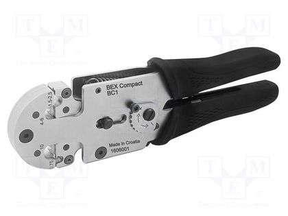 Tool: for crimping; non-insulated terminals; 16AWG÷8AWG; 198mm BEX BEX-BC1