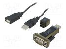 USB to RS232 converter; chipset PL2303GT; Kit: adapter; 0.8m DIGITUS