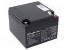Re-battery: acid-lead; 12V; 24Ah; AGM; maintenance-free QOLTEC