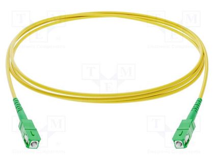 Fiber patch cord; SC/APC,both sides; 5m; Optical fiber: 9/125um FIBRAIN FIBRAIN-PATCH-002