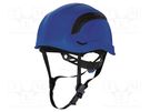 Protective helmet; adjustable,vented,with 3-point chin strap DELTA PLUS