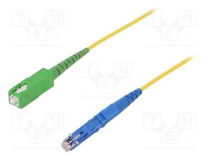 Fiber patch cord; E2/UPC,SC/APC; 5m; Optical fiber: 9/125um; Gold FIBRAIN FIBRAIN-PATCH-016