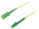 Fiber patch cord; LC/APC,SC/APC; 0.5m; Optical fiber: 9/125um FIBRAIN