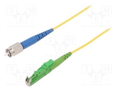 Fiber patch cord; E2/APC,FC/UPC; 1m; Optical fiber: 9/125um; Gold FIBRAIN FIBRAIN-PATCH-067