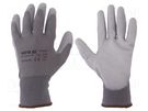 Protective gloves; Size: 10; grey-black YATO