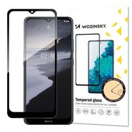 Wozinsky Tempered Glass Full Glue Super Tough Screen Protector Full Coveraged with Frame Case Friendly for Nokia 2.4 black, Wozinsky