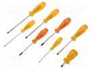 Kit: screwdrivers; Pozidriv®,slot; 8pcs. C.K