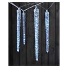 LED Christmas garland – 10x icicle, 3.6 m, outdoor and indoor, cool white, EMOS