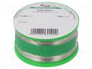Soldering wire; Sn96,3Ag3,7; 0.5mm; 0.25kg; lead free; reel; 3% CYNEL
