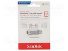 Pendrive; USB 3.1; 128GB; R: 150MB/s; USB A,USB C SANDISK