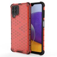 Honeycomb Case armor cover with TPU Bumper for Samsung Galaxy A22 4G red, Hurtel