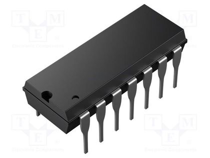 IC: digital; buffer,non-inverting,line driver; Ch: 4; THT; DIP14 TEXAS INSTRUMENTS CD74HCT126E