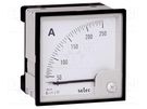 Ammeter; on panel; Class: 1.5; 50÷60Hz; Features: 90°; 72x72x68mm SELEC