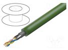 Wire; ETHERLINE® TORSION; 2x2x22AWG; 5; stranded; Cu; PUR; green LAPP