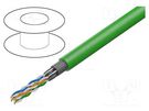 Wire; ETHERLINE® TORSION,S/FTP; 4x2x24AWG; 6a; stranded; Cu; PUR LAPP