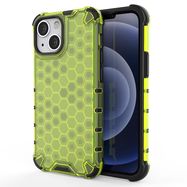 Honeycomb Case armor cover with TPU Bumper for iPhone 13 mini green, Hurtel