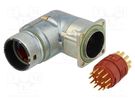 Connector: M23; socket; PIN: 17; male; soldering; angled 90°; 7A LAPP