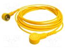 Connection cable; ESD; yellow; 1MΩ; 3m COBA EUROPE