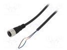 Connection lead; M12; PIN: 2; straight; 5m; plug; Insulation: PVC AUTONICS