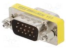 Adapter; D-Sub 15pin HD plug,both sides AKYGA