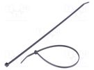 Cable tie; L: 246mm; W: 3.7mm; polyamide; 178N; black; Ømax: 64mm PANDUIT