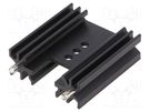 Heatsink: extruded; H; TO202,TO218,TO220,TOP3; black; L: 38mm ALUTRONIC