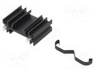 Heatsink: extruded; H; TO202,TO218,TO220,TOP3; black; L: 25mm ALUTRONIC