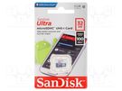 Memory card; Android; microSDHC; R: 100MB/s; Class 10 UHS U1; 32GB SANDISK