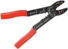 Crimping Tool for Insulated and Uninsulated Cable Lugs, black-red - multifunctional pliers for crimping, cutting and stripping cables and shortening screws