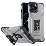 Crystal Ring Case Kickstand Tough Rugged Cover for iPhone 13 Pro Max black, Hurtel