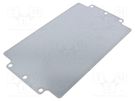 Mounting plate; steel sheet; Plating: zinc; RITTAL-9113210 RITTAL