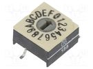 Encoding switch; HEX/BCD; Pos: 16; SMD; Rcont max: 100mΩ; P60 PTR HARTMANN