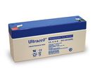 UL lead acid battery 6 V, 3.4 Ah (UL3.4-6), white-blue - Faston (4.8mm) lead acid battery