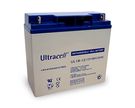 UL lead acid battery 12 V, 18 Ah (UC18-12), white-blue - Thread (M5) lead acid battery, VdS