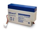 UL lead acid battery 12 V, 0.8 Ah (UL0.8-12), white-blue - JST male lead acid battery, VdS