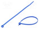 Cable tie; L: 150mm; W: 3.5mm; polyamide; 135N; blue; Ømax: 35mm; T30R HELLERMANNTYTON