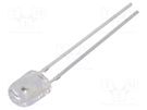 LED; oval; 5.2x3.8mm; yellow; 2180÷4200mcd; 100/40°; Front: convex OPTOSUPPLY