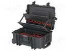 Suitcase: tool case on wheels; 609x263x428mm KNIPEX