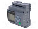 Programmable relay; 10A; IN: 8; Analog in: 0; Analog.out: 0; OUT: 4 SIEMENS
