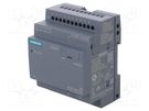 Programmable relay; 10A; IN: 8; Analog in: 4; Analog.out: 0; OUT: 4 SIEMENS