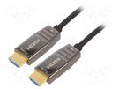 Cable; HDCP 2.2,HDMI 2.1,optical; HDMI plug,both sides; 20m DIGITUS