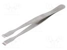Tweezers; 120mm; SMD; Blades: wide; Blade tip shape: hook WELLER