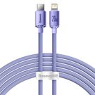 Baseus Crystal Shine Series cable USB cable for fast charging and data transfer USB Type C - Lightning 20W 2m purple (CAJY000305), Baseus