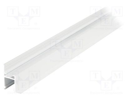 Profiles for LED modules; white; L: 1m; FRAME14; aluminium TOPMET TOP-FRAME14/WH-1M