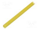 Insulating tube; fiberglass; yellow; -20÷155°C; Øint: 4mm SYNFLEX