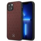 Mercedes MEHCP13MPSQRE iPhone 13 6,1" czerwony/red hardcase Leather Stars Pattern, Mercedes
