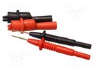 Test leads; 10A; black,red PEAKTECH
